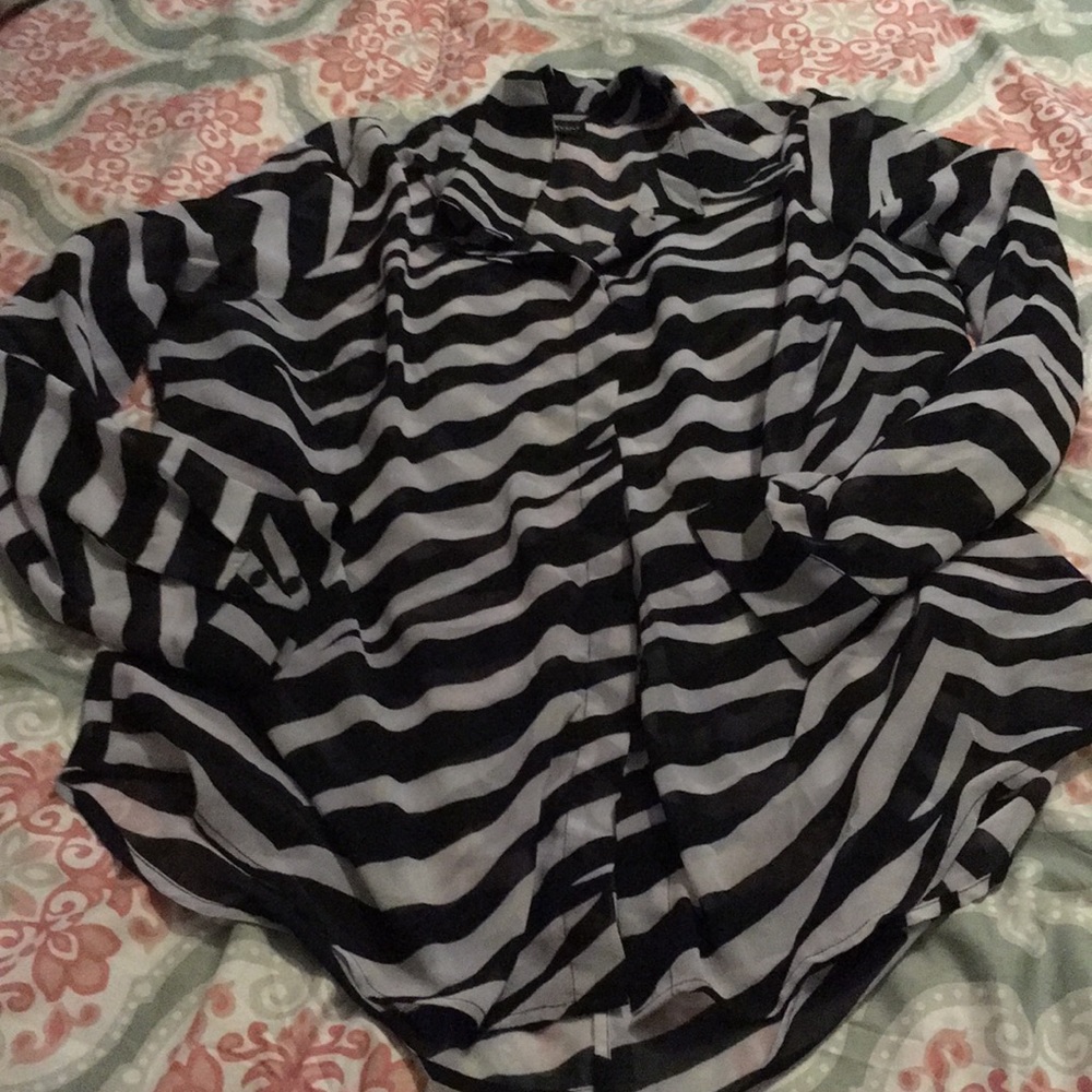 Lane Bryant sheer blouse